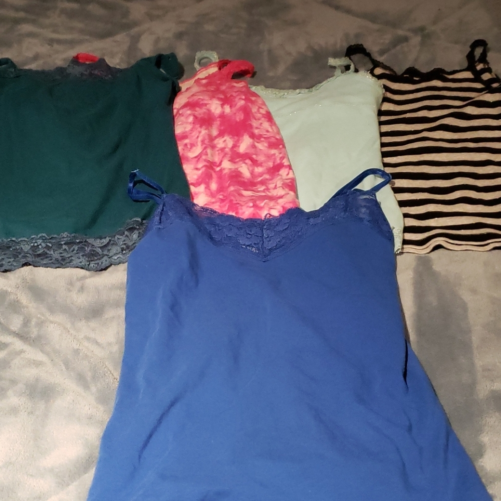 5 laced tank tops
